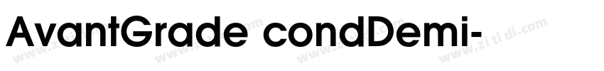 AvantGrade condDemi字体转换
